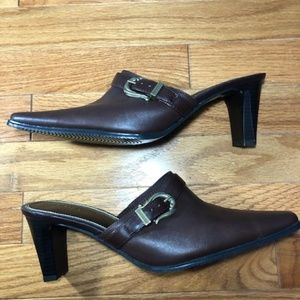 Liz Claiborne Flex Women Mules Size US 7.5M Brown